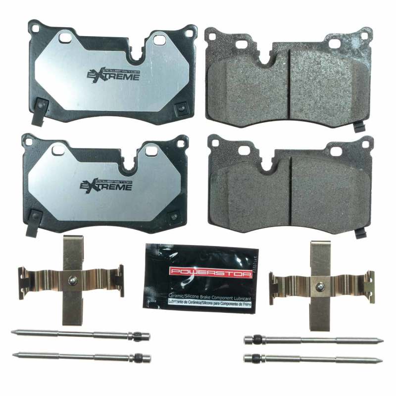 PowerStop Z26-8008 - PSBZ26-8008 - Power Stop 2020 Chevrolet Corvette C8 Base Rear Z26 Extreme Street Brake Pads w/Hardware - Shipped in Europe - Tuningsupply.com