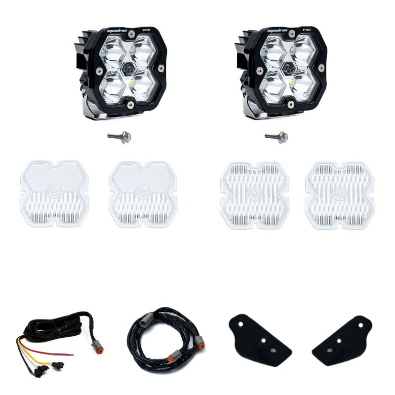 Baja Designs 440087UP - BAJ440087UP - Baja Designs 21-25 Ford Bronco (Incl. 22-25 Raptor) Squadron Pro 2.0 A-Pillar Kit UP (Spot) - Clear - Shipped in Europe - Tuningsupply.com