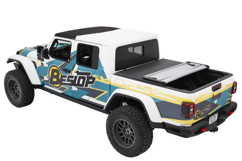 Bestop 16280-35 - BES16280-35 - Bestop Fold Soft Tonneau - 20-26 Jeep Gladiator For 5 Ft. Bed Ez (Black Diamond) - Shipped in Europe - Tuningsupply.com