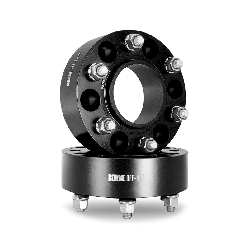Borne Off-Road BNWS-007-380BK - BRNBNWS-007-380BK - Borne Off-Road Wheel Spacers - 6x135 - 87.1 - 38 - M14 - Black - Shipped in Europe - Tuningsupply.com
