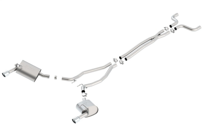 Borla 140526 - BOR140526 - Borla 14-15 Camaro 3.6L V6 Single Split Rear Exit Touring Catback Exhaust - Shipped in Europe - Tuningsupply.com