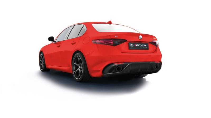 Remus 025017 1500 - RMS025017 1500 - Remus 2016 Alfa Romeo Giulia Veloce Q4 AWD 2.0L Turbo Multiair Axle Back Exhaust (Tail Pipes Req) - Shipped in Europe - Tuningsupply.com