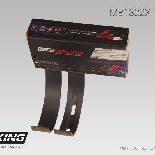 King Engine Bearings GMB1322XPC0.25 - KINGMB1322XPC0.25 - King VW V8/V10 R8/RS6/Huracan (Size 0.25) pMaxKote Coated Main Bearing Set - Size +0.25mm - Shipped in Europe - Tuningsupply.com