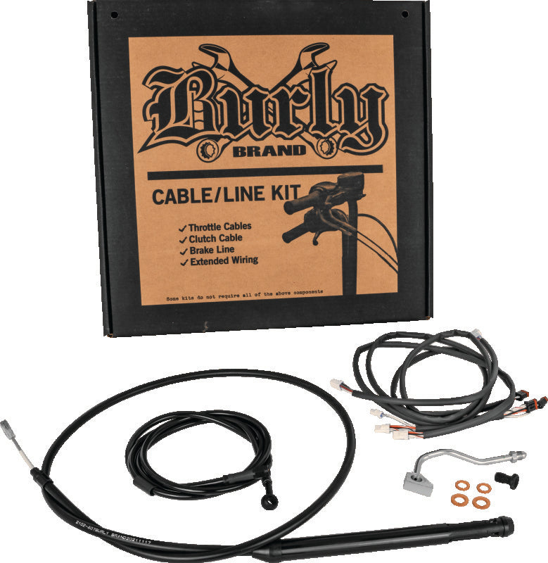 Burly Brand B30-1309 - BURB30-1309 - Burly Brand Control Kit 16in Gorilla - Black - Shipped in Europe - Tuningsupply.com