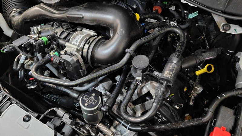 J&L 3122P-C - JLT3122P-C - J&L 2025 Ford Transit 150/250/350 3.5L Oil Separator - Clear Anodized - Shipped in Europe - Tuningsupply.com