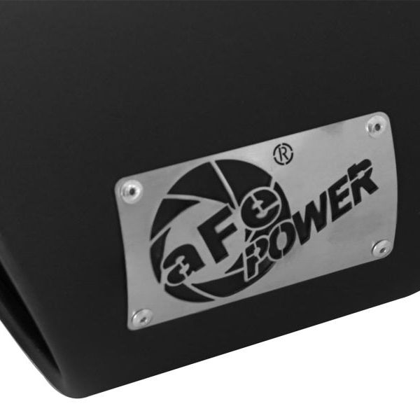 aFe 49T50702-B12 - AFE49T50702-B12 - aFe MACHForce XP 5in 304 Stainless Steel Exhaust Tip 5 In x 7 Out x 12L in Bolt On Right - Black - Shipped in Europe - Tuningsupply.com