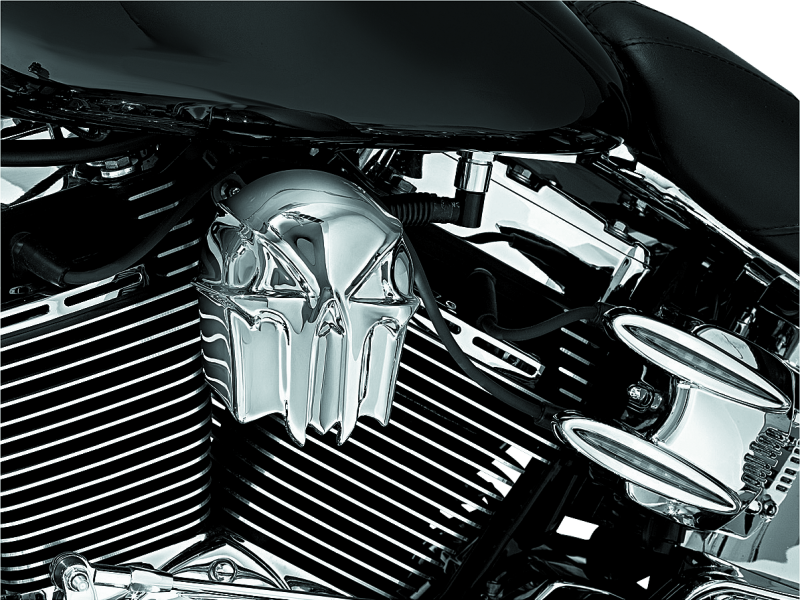 Kuryakyn 7718 - KUR7718 - Kuryakyn Skull Horn Cover Chrome - Shipped in Europe - Tuningsupply.com