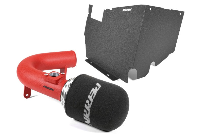 Perrin Performance PSP-INT-328RD - PERPSP-INT-328RD - PERRIN 22-25 Subaru WRX Cold Air Intake w/Heatshield - Red - Shipped in Europe - Tuningsupply.com