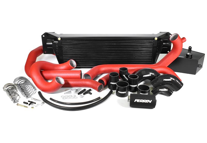 Perrin Performance PSP-ITR-437-1BK - PERPSP-ITR-437-1BK - PERRIN 15-21 Subaru WRX/STI Front Mount Intercooler Core + Mounting Beam - Black Core - Shipped in Europe - Tuningsupply.com
