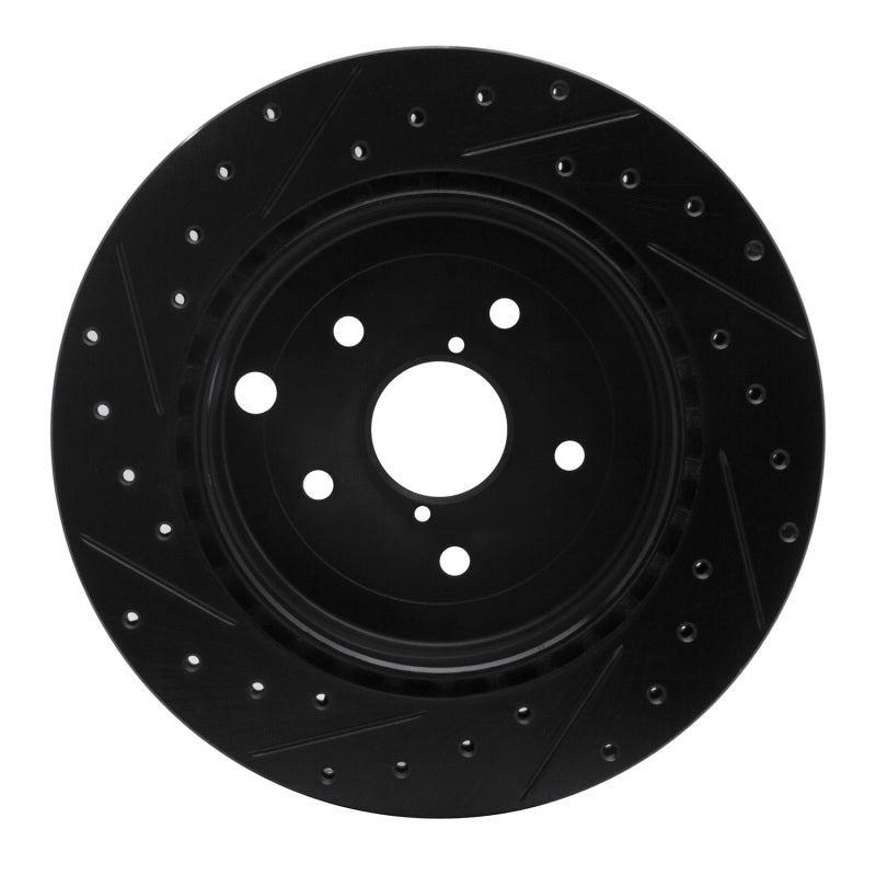 R1 Concepts 633-13022R - RNC633-13022R - R1 08-20 Subaru Impreza Rear Right Drilled & Slotted Black Brake Rotor - Shipped in Europe - Tuningsupply.com