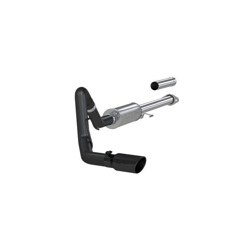 MBRP PS5253BLK - MBRPS5253BLK - MBRP 2015 Ford F-150 2.7L / 3.5L EcoBoost 3in Cat Back Single Side Black Exhaust System - Shipped in Europe - Tuningsupply.com
