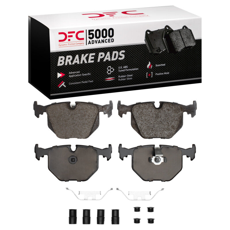 DFC 1551-0683-01 - DFC1551-0683-01 - DFC 91-08 BMW 740IL Rear 5000 Advanced Low Metallic Brake Pads and Hardware Kit - Shipped in Europe - Tuningsupply.com