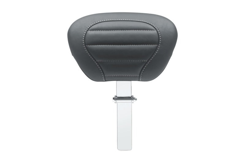 Mustang Motorcycle 79012GM - MMP79012GM - Mustang 08-21 HD Electra Glide,Rd Glide,Rd King,Str Glide Driver Backrest - Black w/ Grey Stitching - Shipped in Europe - Tuningsupply.com
