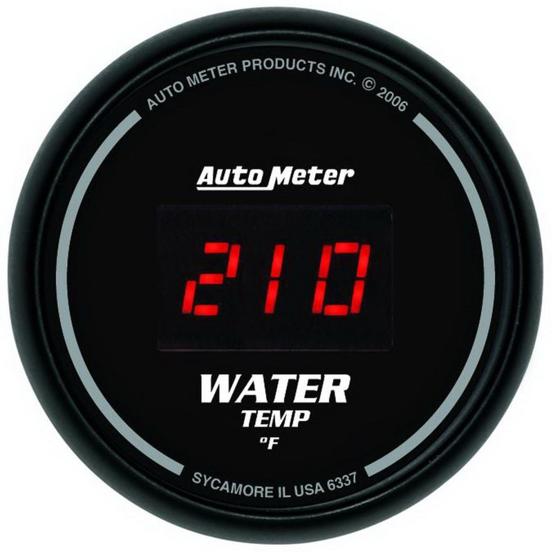 AutoMeter 6300 - ATM6300 - AutoMeter Gauge Kit 5 Pc. 3-3/8in. & 2-1/16in. Elec Speedo Digital Black Dial W/ Red Led - Shipped in Europe - Tuningsupply.com