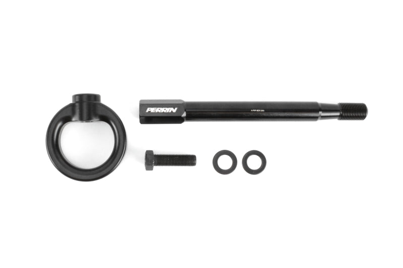 Perrin Performance PSP-BDY-231BK - PERPSP-BDY-231BK - PERRIN 08-14 Subaru WRX & STI / 08-11 Impreza / 05-09 Legacy Tow Hook Kit (Front) - Flat Black - Shipped in Europe - Tuningsupply.com