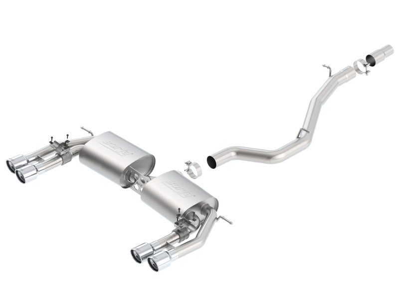 Borla 140631 - BOR140631 - Borla 13-15 Audi S3 S-Type Dual Round Rolled Catback Exhaust - Shipped in Europe - Tuningsupply.com