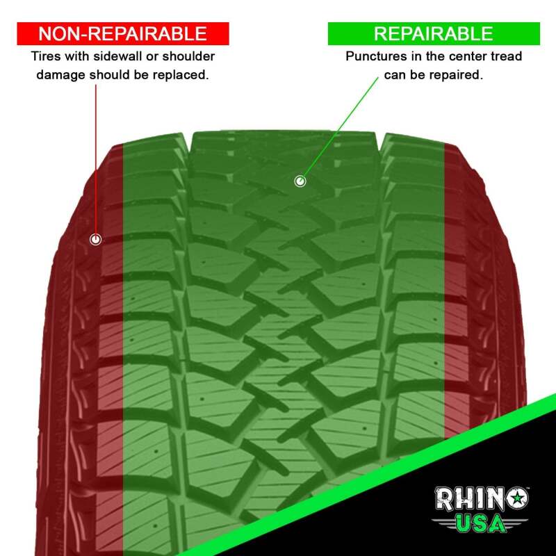 Rhino USA RNO-PLUG-PACK - RSARNO-PLUG-PACK - Rhino USA 14-Piece Compact Tire Repair Plug Kit - Shipped in Europe - Tuningsupply.com