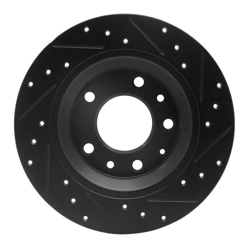 R1 Concepts 633-54064L - RNC633-54064L - R1 98-15 Ford Fusion Rear Left Drilled & Slotted Black Brake Rotor - Shipped in Europe - Tuningsupply.com