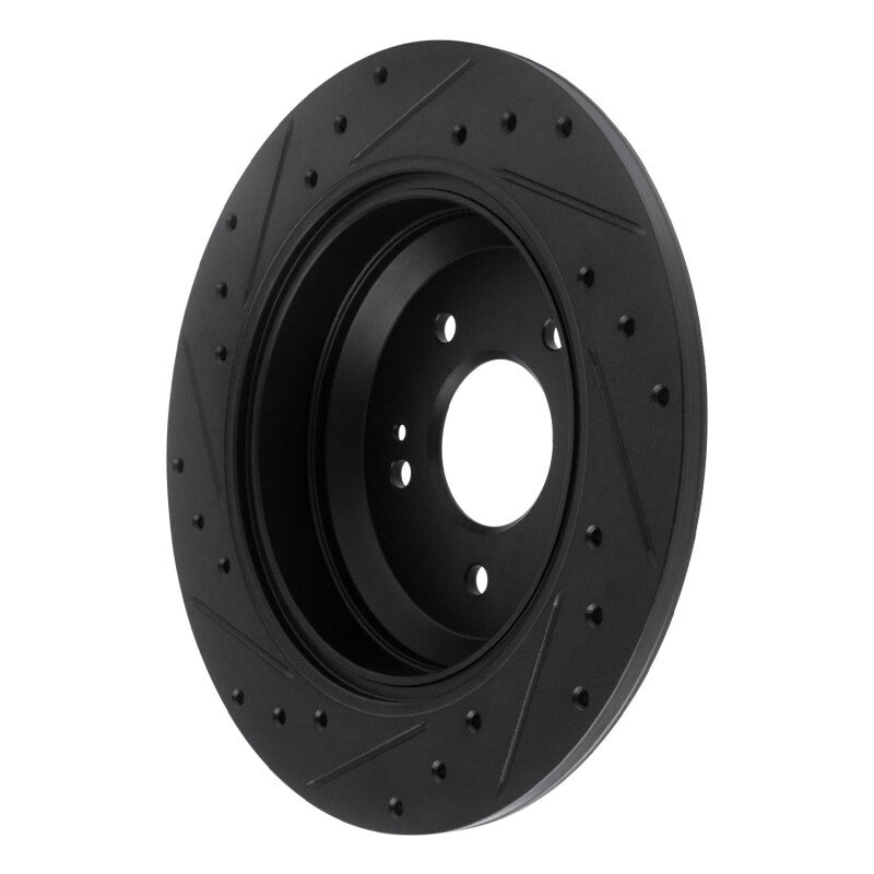 R1 Concepts 633-21041R - RNC633-21041R - R1 18-23 Genesis G70 Rear Right Drilled & Slotted Black Brake Rotor - Shipped in Europe - Tuningsupply.com