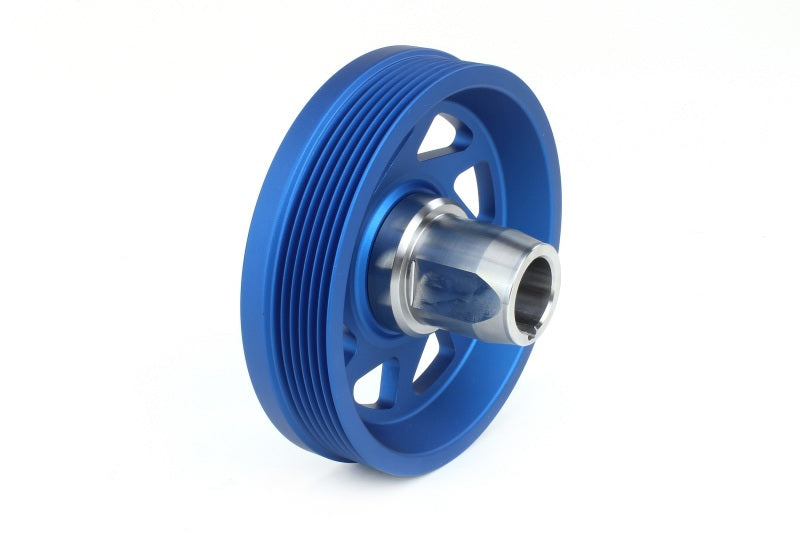 Perrin Performance PSP-ENG-104BL - PERPSP-ENG-104BL - PERRIN 19-21 Subaru WRX / 16-18 Forester / 15-19 Legacy Lightweight Crank Pulley - Blue - Shipped in Europe - Tuningsupply.com
