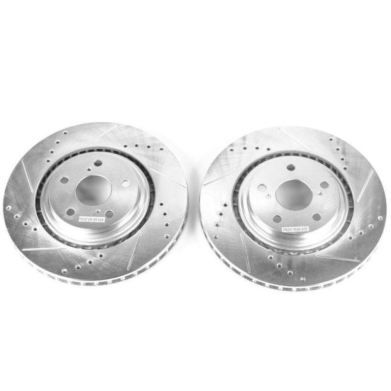 PowerStop JBR1310XPR - PSBJBR1310XPR - Power Stop 15-17 Lexus NX200t Front Evolution Drilled & Slotted Rotors - Pair - Shipped in Europe - Tuningsupply.com