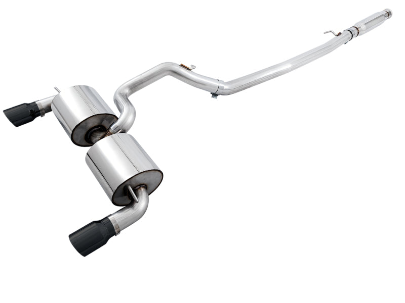 AWE Tuning 3020-33042 - AWE3020-33042 - AWE Tuning Ford Focus RS Touring Edition Cat-back Exhaust - Resonated - Diamond Black Tips - Shipped in Europe - Tuningsupply.com