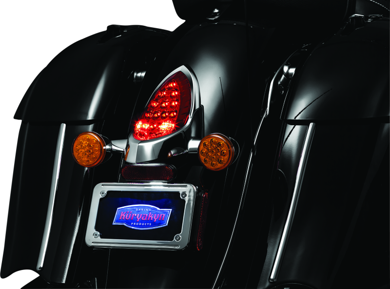 Kuryakyn 7697 - KUR7697 - Kuryakyn Tail Light Top Trim Indian Models Chrome - Shipped in Europe - Tuningsupply.com