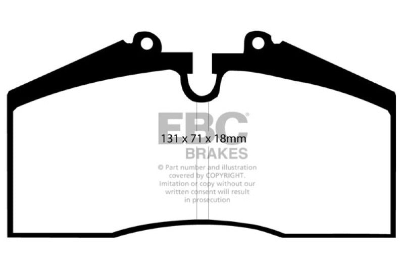 EBC DP3767C - EBCDP3767C - EBC 96-98 Porsche 911 (993) 3.6 Carrera 4S Redstuff Rear Brake Pads - Shipped in Europe - Tuningsupply.com