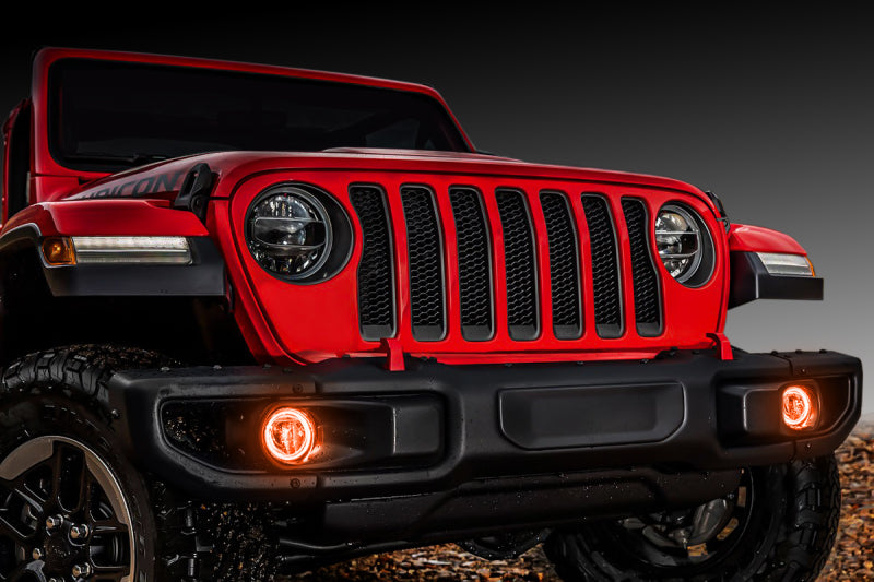 ORACLE Lighting 1215-005 - ORL1215-005 - Oracle Jeep Wrangler JL/Gladiator JT LED Surface Mount Fog Light Halo Kit - Amber - Shipped in Europe - Tuningsupply.com