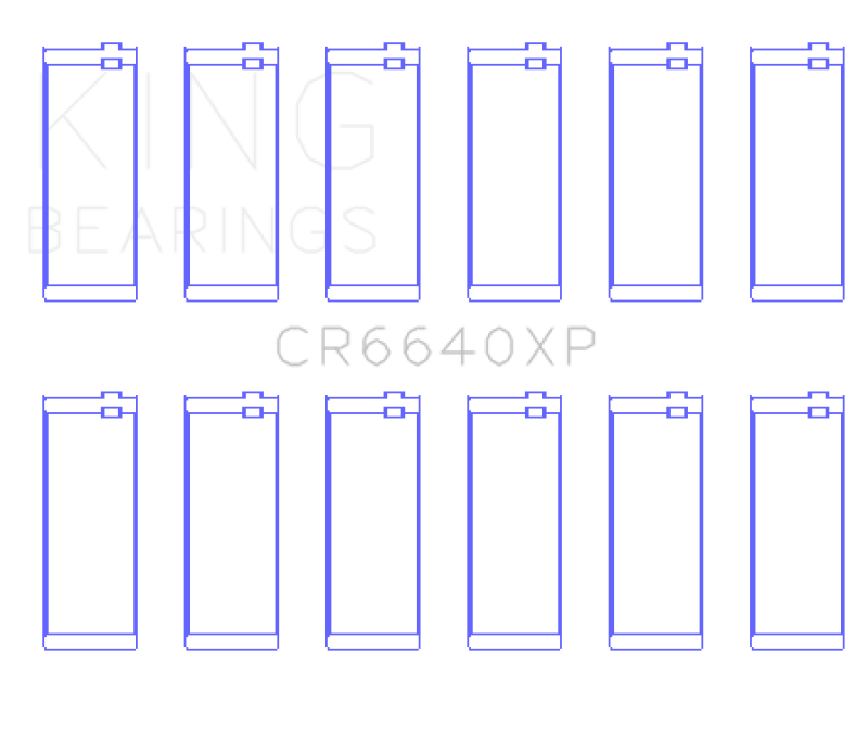 King Engine Bearings GCR6640XPSTDX - KINGCR6640XPSTDX - King Engine Bearings BMW M20/M50 2.0L/2.5L/2.7L Performance Rod Bearing Set - Size STDX - Shipped in Europe - Tuningsupply.com