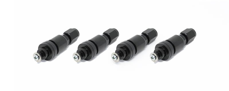 Torque Solution TS-SU-558BK-4 - TQSTS-SU-558BK-4 - Torque Solution Billet TPMS Valve Stem Kit (Black) 2008+ Subaru Legacy Impreza WRX / STi - Shipped in Europe - Tuningsupply.com