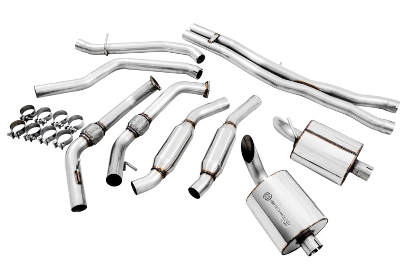 AWE Tuning 3015-31016 - AWE3015-31016 - AWE Tuning Audi B9 SQ5 Resonated Touring Edition Cat-Back Exhaust - No Tips (Turn Downs) - Shipped in Europe - Tuningsupply.com