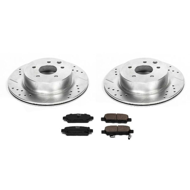 PowerStop K179 - PSBK179 - Power Stop 08-12 Infiniti EX35 Rear Z23 Evolution Sport Brake Kit - Shipped in Europe - Tuningsupply.com