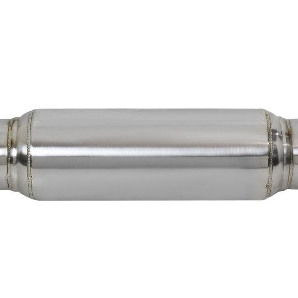 aFe 49M10001 - AFE49M10001 - aFe MACH Force-Xp 409 SS Resonator 3in. Inlet/Outlet / 4in. Diameter / 12in. Body / 16in. Length - Shipped in Europe - Tuningsupply.com