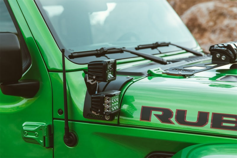 Rigid Industries 41657 - RIG41657 - Rigid Industries 2018 Jeep JL - Cowl Mount Short Extension Arm Kit - Shipped in Europe - Tuningsupply.com