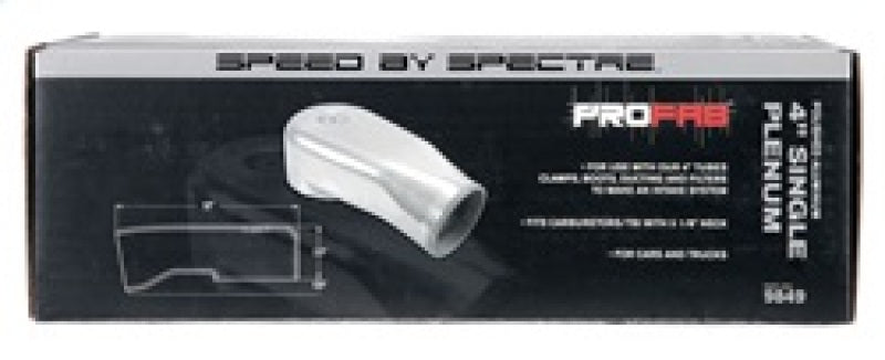 Spectre 9849 - SPE9849 - Spectre Plenum 4in. OD x 9in. (Air Cleaner to Stud Inlet) - Single - Shipped in Europe - Tuningsupply.com