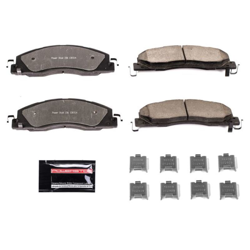 PowerStop Z36-1399 - PSBZ36-1399 - Power Stop 09-10 Dodge Ram 2500 Front Z36 Truck & Tow Brake Pads w/Hardware - Shipped in Europe - Tuningsupply.com
