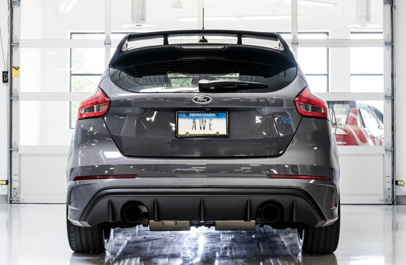 AWE Tuning 3020-33032 - AWE3020-33032 - AWE Tuning Ford Focus RS Track Edition Cat-back Exhaust - Diamond Black Tips - Shipped in Europe - Tuningsupply.com