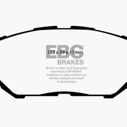 EBC DP31772C - EBCDP31772C - EBC 06-08 Lexus IS250 2.5 Redstuff Front Brake Pads - Shipped in Europe - Tuningsupply.com