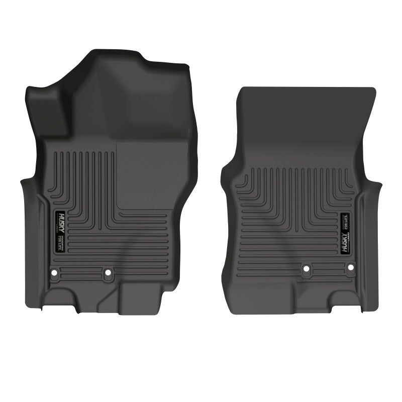 Husky Liners 13521 - HSL13521 - Husky Liners 2022 Nissan Frontier King Cab Ext. Cab/CC WeatherBeater Black Front Floor Liners - Shipped in Europe - Tuningsupply.com