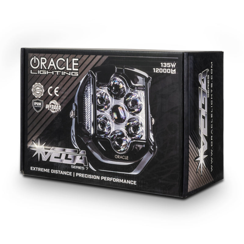 ORACLE Lighting 5921-7-504 - ORL5921-7-504 - Oracle Lighting VEGA Series 7 LED Auxiliary Light Pod - 6000K - Shipped in Europe - Tuningsupply.com