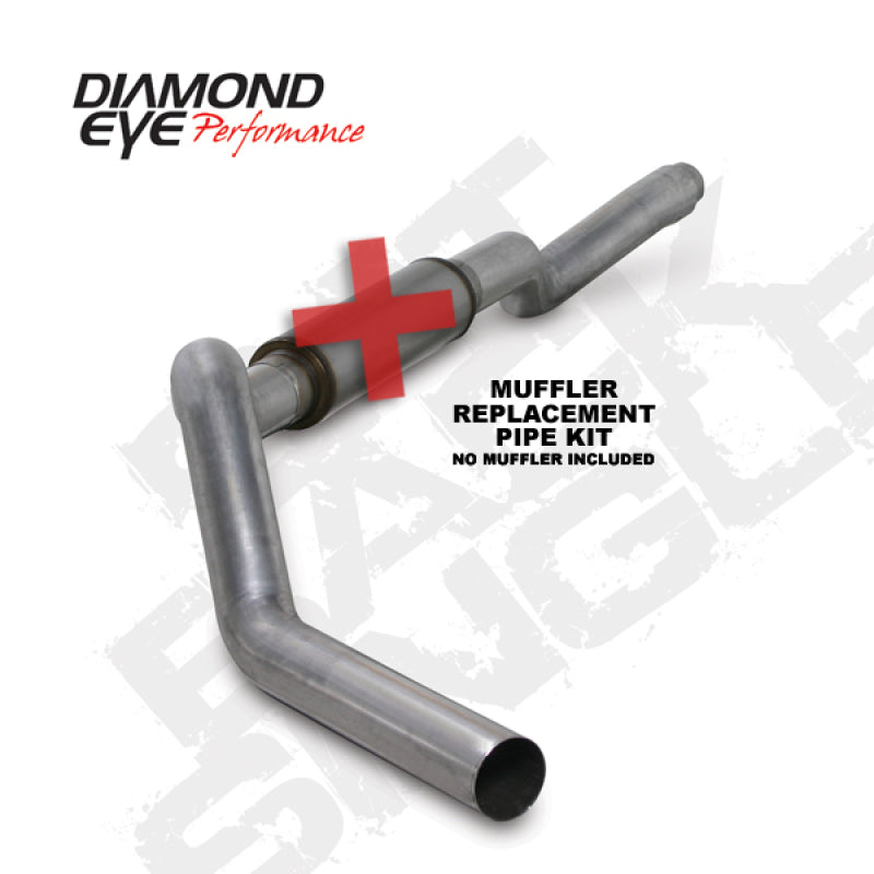 Diamond Eye Performance - DEPK5126A-RP - Diamond Eye KIT 5in Catback MFLR RPLCMENT PIPE Single AL: 2006-2007.5 CHEVY 6.6L 2500/3500 - Shipped in Europe - Tuningsupply.com