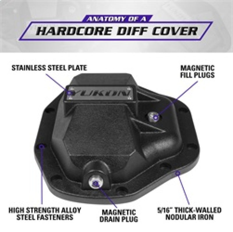 Yukon Gear & Axle YHCC-D80 - YUKYHCC-D80 - Yukon Gear Hardcore Diff Cover for Dana 80 - Shipped in Europe - Tuningsupply.com