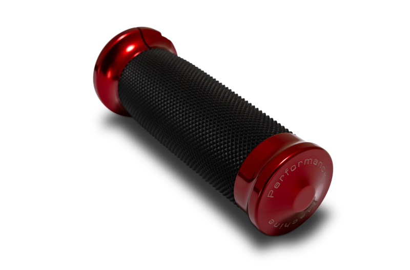 Performance Machine 0063-2105M-R - PFM0063-2105M-R - Performance Machine 24-25 Touring, 2025 Softail TBW Contour Handle Grip Set - Red - Shipped in Europe - Tuningsupply.com