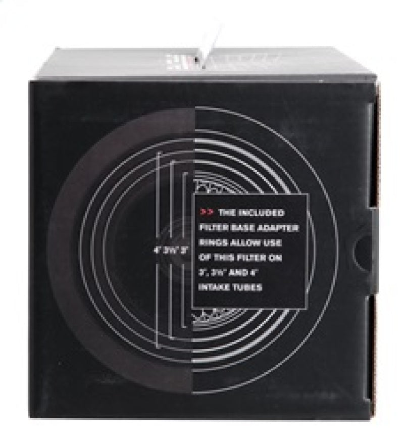 Spectre 9732 - SPE9732 - Spectre Adjustable Conical Air Filter 9-1/2in. Tall (Fits 3in. / 3-1/2in. / 4in. Tubes) - Red - Shipped in Europe - Tuningsupply.com