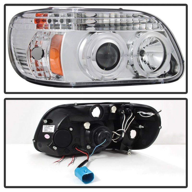 SPYDER 5010148 - SPY5010148 - Spyder Ford Explorer 95-01 1PC Projector Headlights LED Halo Chrm PRO-YD-FEXP95-HL-1PC-C - Shipped in Europe - Tuningsupply.com