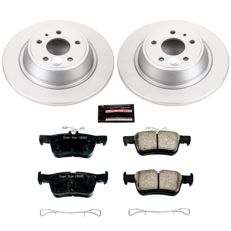 PowerStop CRK6559 - PSBCRK6559 - Power Stop 13-19 Ford Fusion Rear Z17 Evolution Geomet Coated Brake Kit - Shipped in Europe - Tuningsupply.com