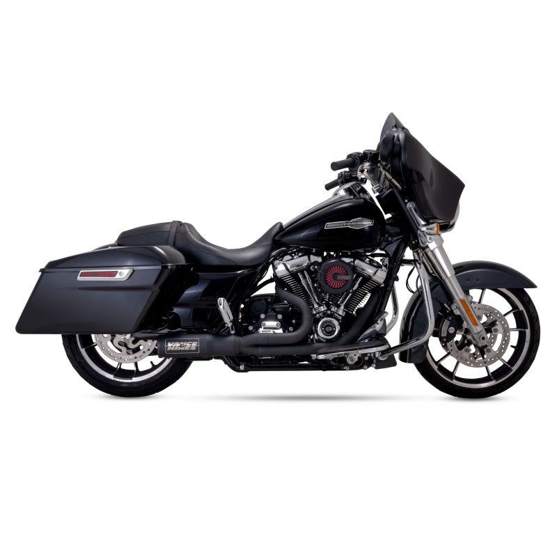 Vance and Hines 47321 - VAH47321 - Vance & Hines HD Touring 17-22 HO 2-1 Black Full System Exhaust - Shipped in Europe - Tuningsupply.com