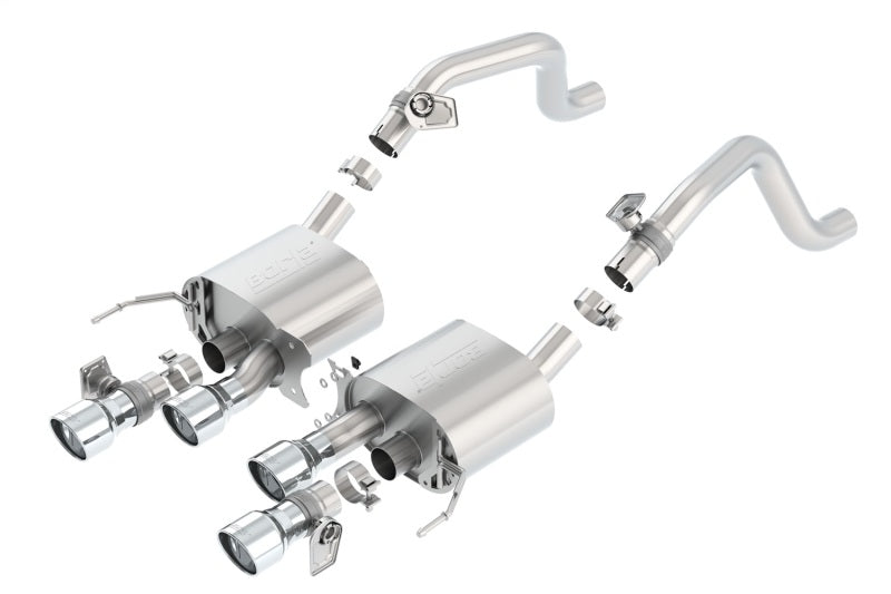 Borla 11874 - BOR11874 - Borla 2014 Chevrolet Corvette C7 6.2L 8cyl S Type Exhaust w/ NPP Dual Mode (rear section only) - Shipped in Europe - Tuningsupply.com