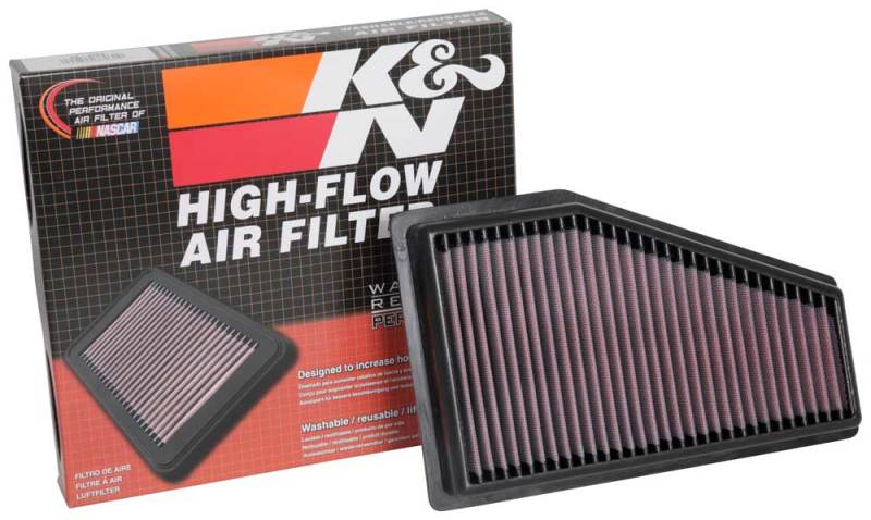K&N Engineering 33-5089 - KNN33-5089 - K&N 2019 Jeep Cherokee L4-2.4L V6-3.2L F/I Replacement Drop In Air Filter - Shipped in Europe - Tuningsupply.com